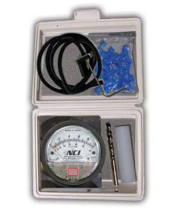 HVAC static pressure testing kit